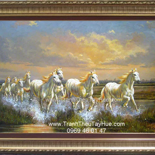 Tranh thêu tay truyền thống Mã Đáo Thành Công 24