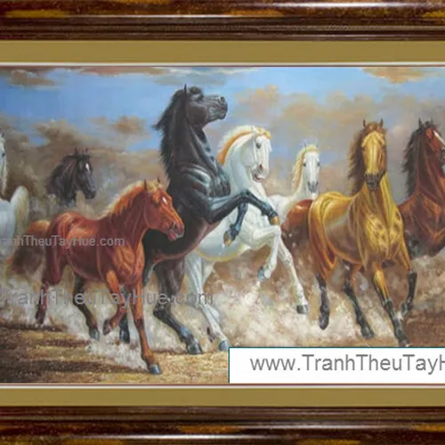Tranh thêu tay truyền thống Mã Đáo Thành Công 28