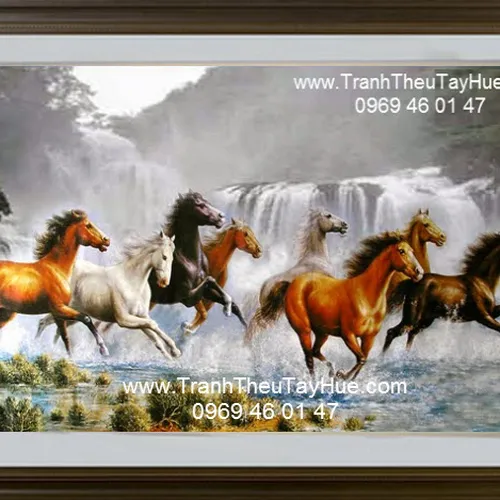 Tranh thêu tay truyền thống Mã Đáo Thành Công 35