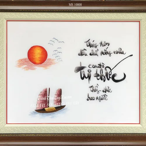 Tranh thêu thầy cô ms 10008