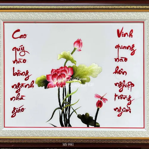 Tranh thêu thầy cô ms 9981