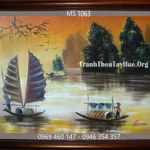 Tranh thêu thuận buồm xuôi gió MS 1063