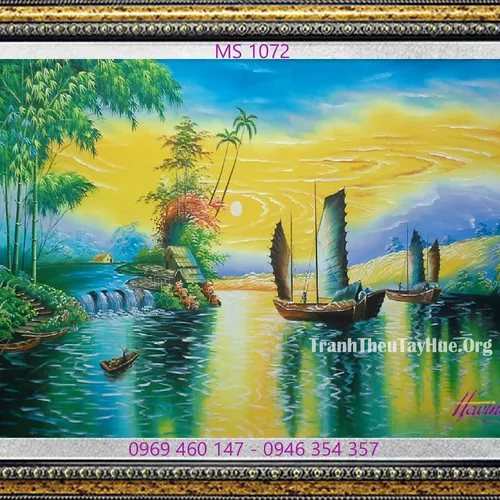 Tranh thêu thuận buồm xuôi gió MS 1072