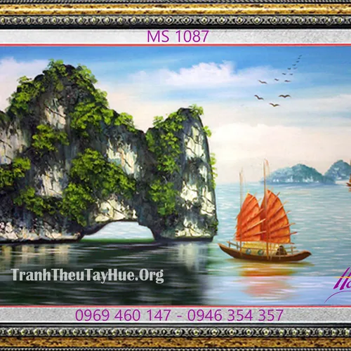 Tranh thêu thuận buồm xuôi gió MS 1087