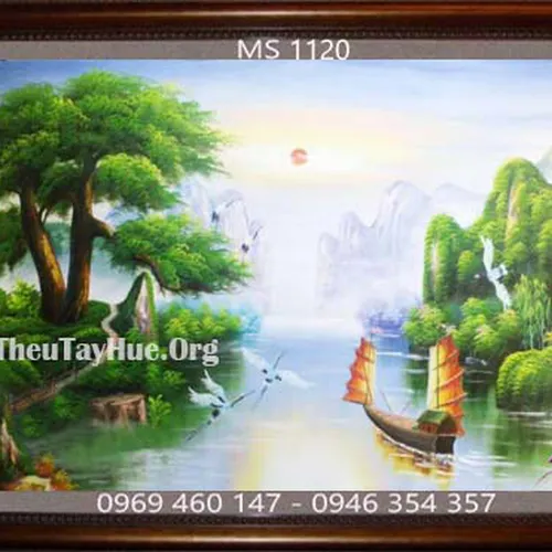 Tranh thêu thuận buồm xuôi gió MS 1120