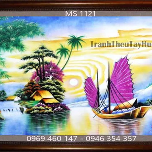 Tranh thêu thuận buồm xuôi gió MS 1121