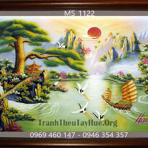 Tranh thêu thuận buồm xuôi gió MS 1122