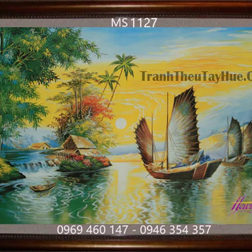 Tranh thêu thuận buồm xuôi gió MS 1127