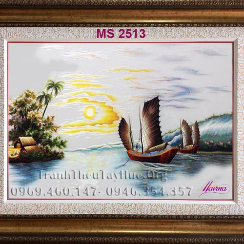 Tranh thêu thuận buồm xuôi gió MS 2513