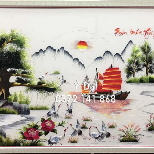 Tranh thêu thuận buồm xuôi gió ms 8586