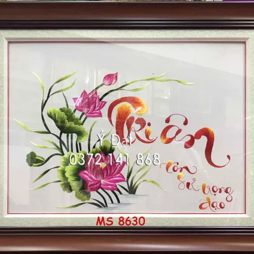 Tranh thêu Tri Ân MS 8630