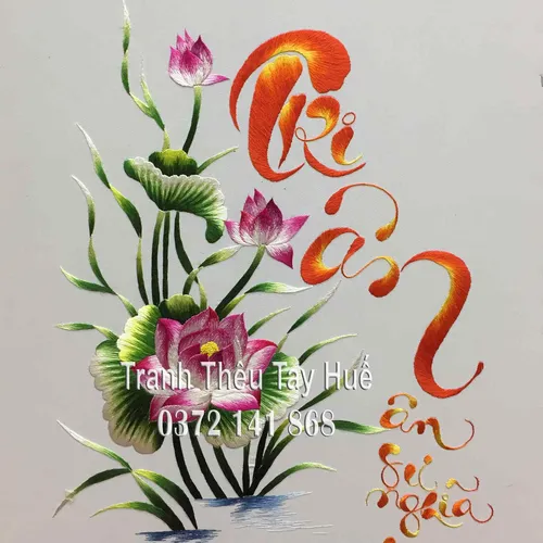 Tranh thêu tri ân ms 8757