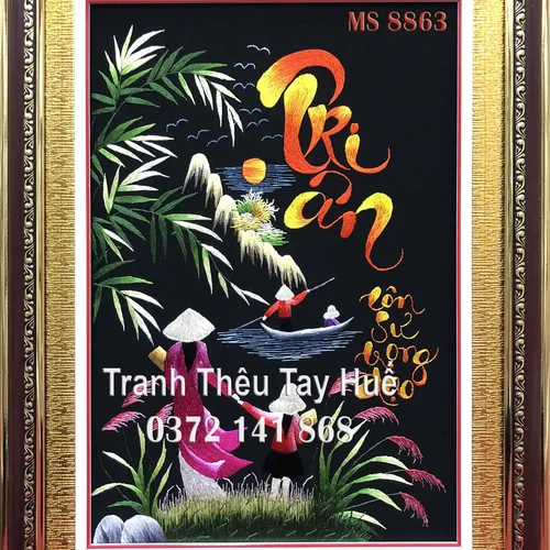 Tranh thêu tri ân ms 8863