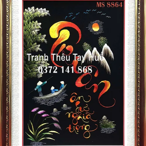 Tranh thêu tri ân ms 8864