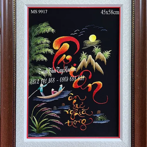 Tranh thêu tri ân ms 9917