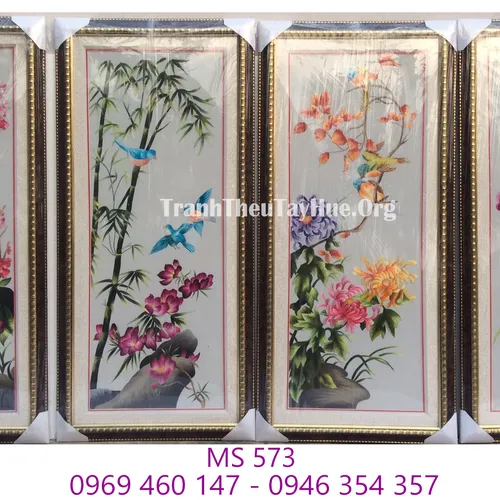 TRANH THÊU TỨ BÌNH MS 573