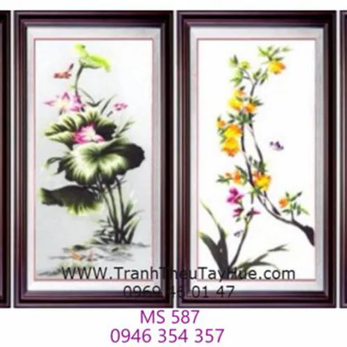 Tranh thêu tứ bình MS 587