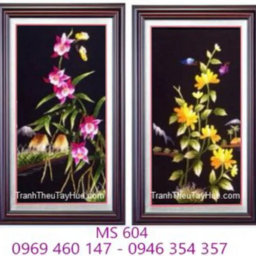 Tranh thêu tứ bình MS 604