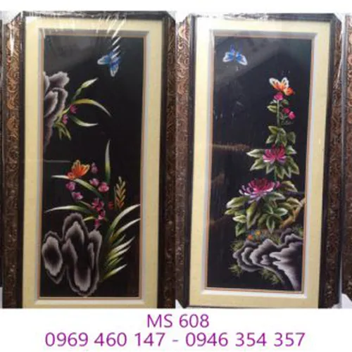 Tranh thêu tứ bình MS 608
