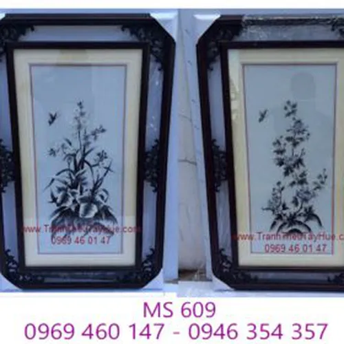 Tranh thêu tứ bình MS 609