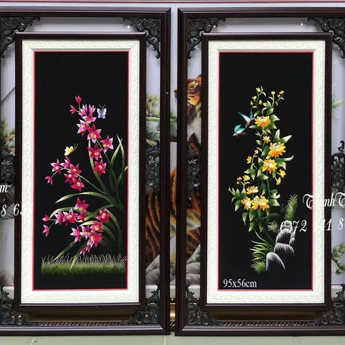 Tranh thêu tứ bình MS 9934