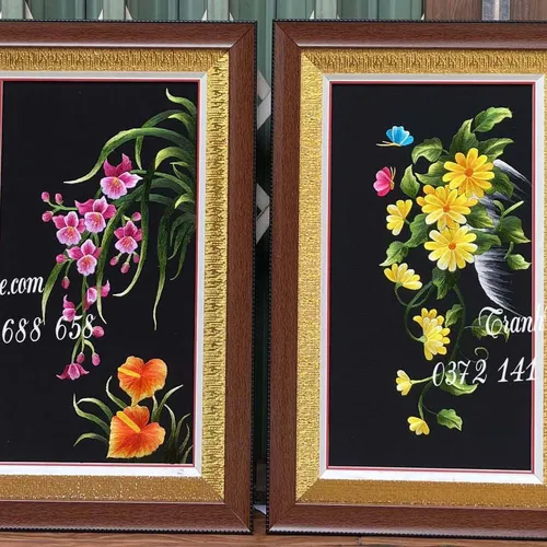 Tranh thêu tứ bình MS 9935