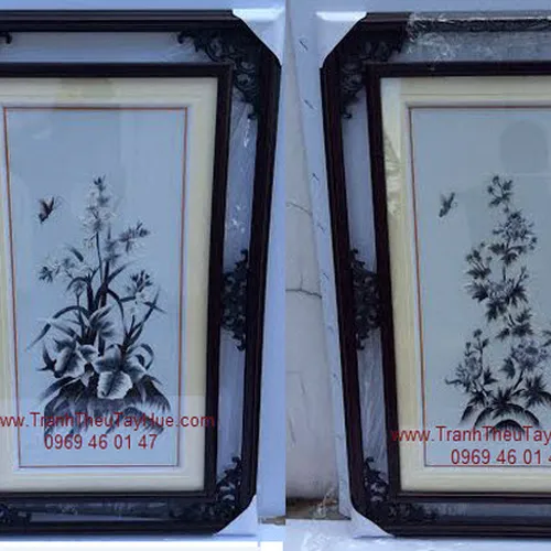 Tranh thêu Tứ Quý 40