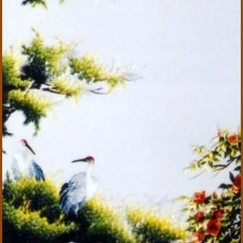 Tranh thêu Tùng Hạc Diên Niên 08