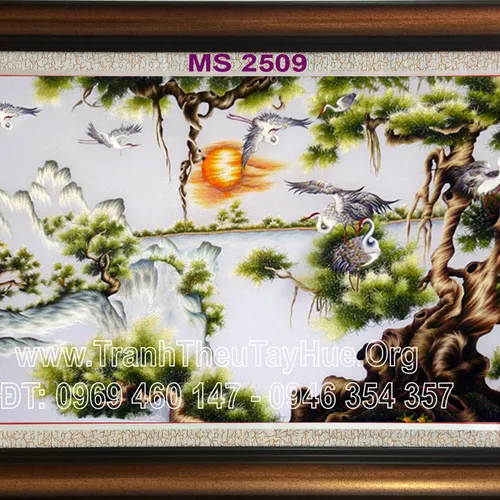 TRANH THÊU TÙNG HẠC DIÊN NIÊN MS 2509