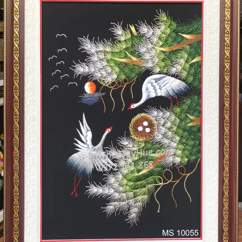 TRANH THÊU TÙNG HẠC MS 10055