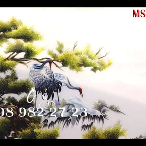 Tranh Thêu Tùng Hạc MS 8192