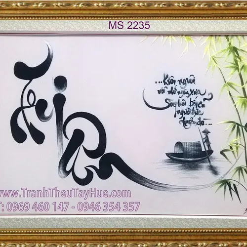 Trao Tận Tay Anh Sơn Bức Tranh Thêu Tri Ân Ms 2235