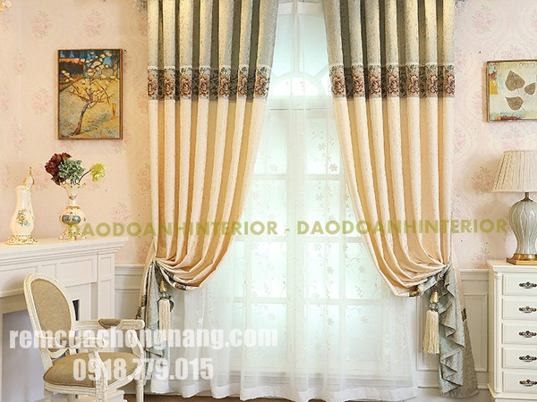 Rèm cửa phòng khách màu sắc tươi sáng, bắt mắt Rèm cửa phòng khách màu sắc tươi sáng, bắt mắt