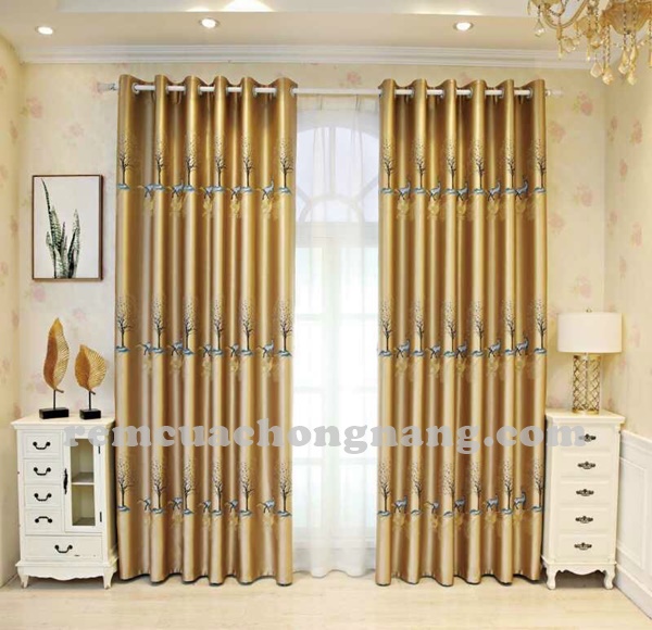 Báo giá rèm vải gấm màu vàng sang trọng Báo giá rèm vải gấm màu vàng sang trọng