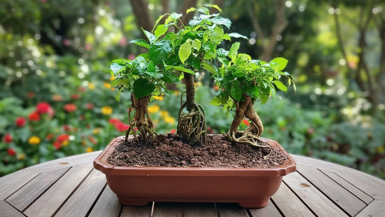 Cây xanh bonsai giúp cân bằng năng lượng trong nhà. Cây xanh bonsai giúp cân bằng năng lượng trong nhà.