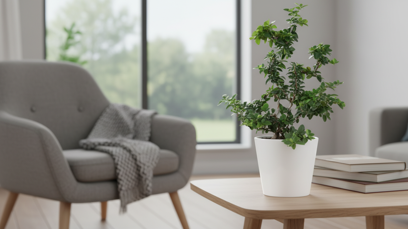 Cây xanh bonsai phù hợp nhiều phong cách nội thất. Cây xanh bonsai phù hợp nhiều phong cách nội thất.