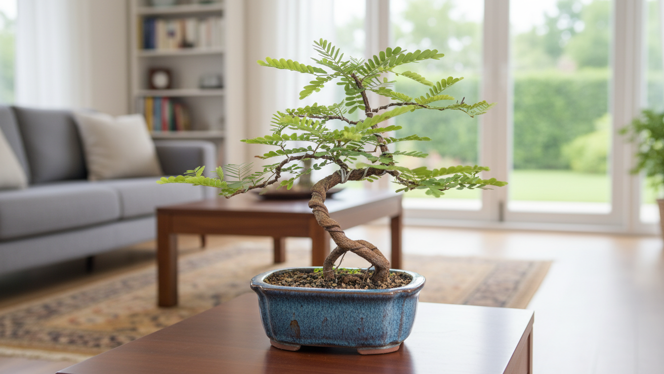 Cây xanh bonsai giúp góc nhỏ trở nên nổi bật. Cây xanh bonsai giúp góc nhỏ trở nên nổi bật.