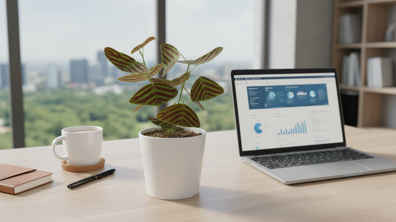 Chậu hoa để bàn dễ thương Cây Bướm Xuân - Món quà sinh nhật GÂY THƯƠNG NHỚ.