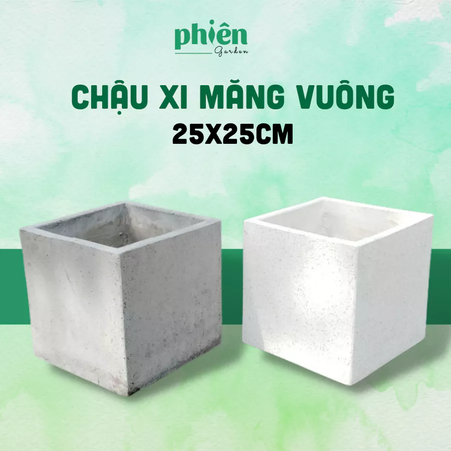 Chậu Xi Măng Vuông 25x25: Bí Quyết NÂNG TẦM Không Gian Sống Hiện Đại. Chậu Xi Măng Vuông 25x25: Bí Quyết NÂNG TẦM Không Gian Sống Hiện Đại.