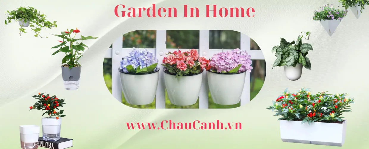 Chậu hoa giả đẹp