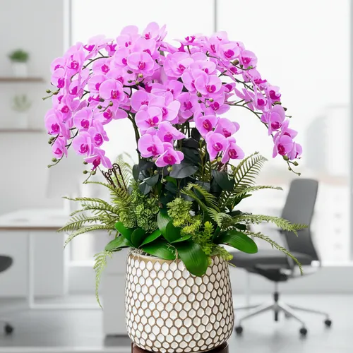 🌸 CHẬU LAN HỒ ĐIỆP GIẢ CAO CẤP – ĐIỂM NHẤN SANG TRỌNG CHO KHÔNG GIAN HIỆN ĐẠI!