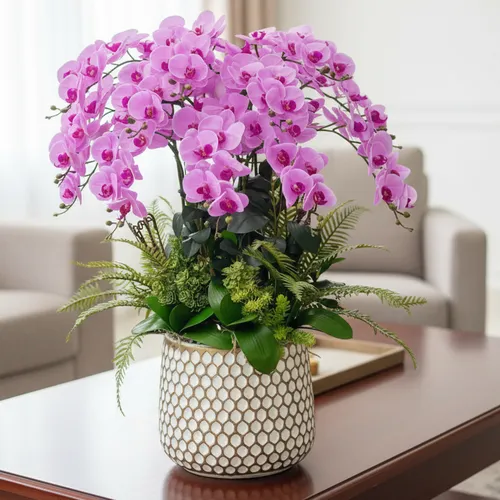 🌸 CHẬU LAN HỒ ĐIỆP GIẢ CAO CẤP – ĐIỂM NHẤN SANG TRỌNG CHO KHÔNG GIAN HIỆN ĐẠI!