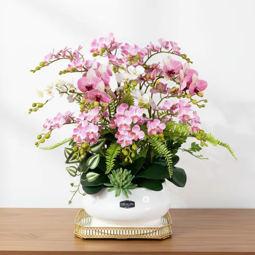 ✨ CHẬU LAN HỒ ĐIỆP GIẢ CAO CẤP TIỂU HỒ ĐIỆP – SANG TRỌNG, TINH TẾ, BỀN ĐẸP!