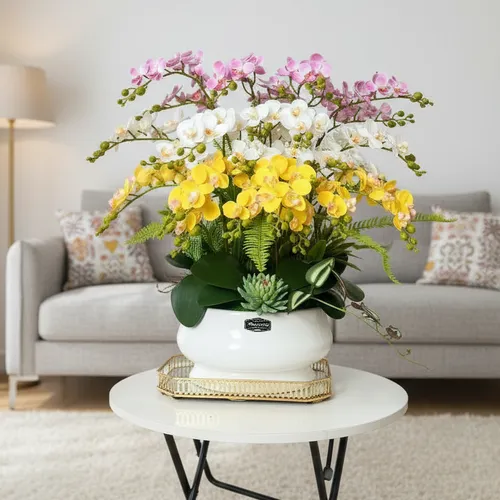 ✨ CHẬU LAN HỒ ĐIỆP GIẢ CAO CẤP TIỂU HỒ ĐIỆP – SANG TRỌNG, TINH TẾ, BỀN ĐẸP!