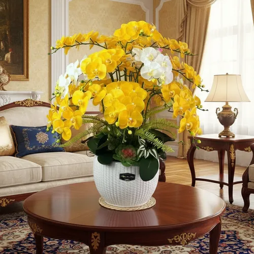 ✨ CHẬU LAN HỒ ĐIỆP GIẢ CAO CẤP: TUYỆT TÁC 16 CÀNH HÚT TÀI LỘC!