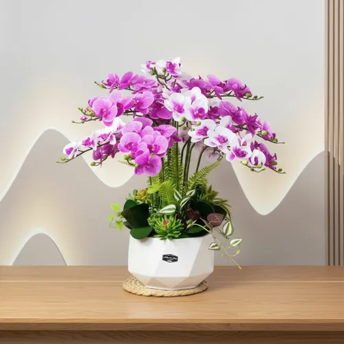 🌸 CHẬU LAN HỒ ĐIỆP GIẢ CAO CẤP – ĐẲNG CẤP SANG TRỌNG, ĐẸP BỀN THEO THỜI GIAN!