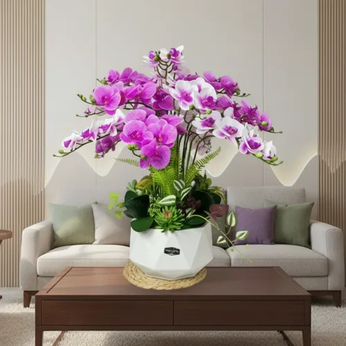 🌸 CHẬU LAN HỒ ĐIỆP GIẢ CAO CẤP – ĐẲNG CẤP SANG TRỌNG, ĐẸP BỀN THEO THỜI GIAN!