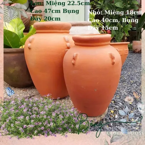 🍃Chậu Đất Nung Vintage: Mẫu Chậu Gốm Trồng Cây Cảnh Ngoài Trời ĐỘC LẠ!