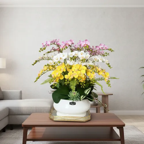 ✨ CHẬU LAN HỒ ĐIỆP GIẢ CAO CẤP TIỂU HỒ ĐIỆP – SANG TRỌNG, TINH TẾ, BỀN ĐẸP!