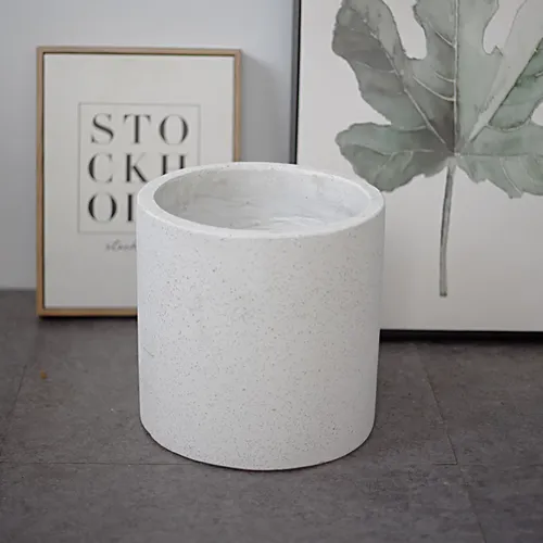 🌱Chậu Xi Măng Đá Mài Trụ Tròn 30cm: Vẻ Đẹp Tối Giản, Nét Chấm Phá Tinh Tế
